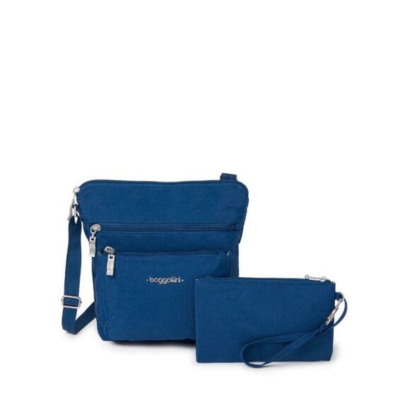 BAGGALLINI Pacific Blue RFID Pocket Crossbody and Wristlet - Picture 1 of 8